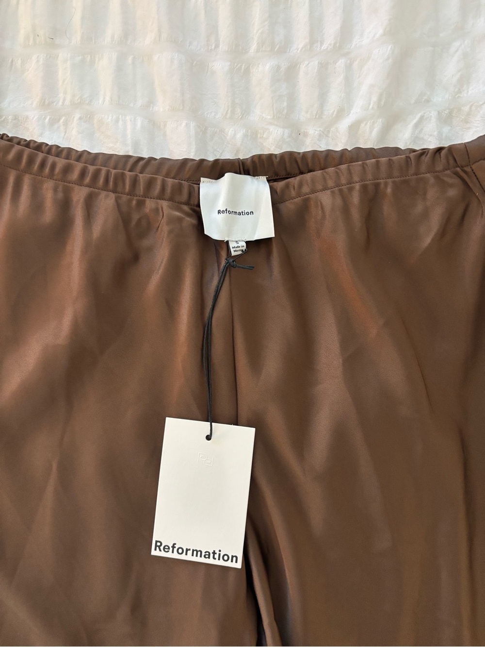 NWT Reformation Satin gale pants - Picture 2 of 5